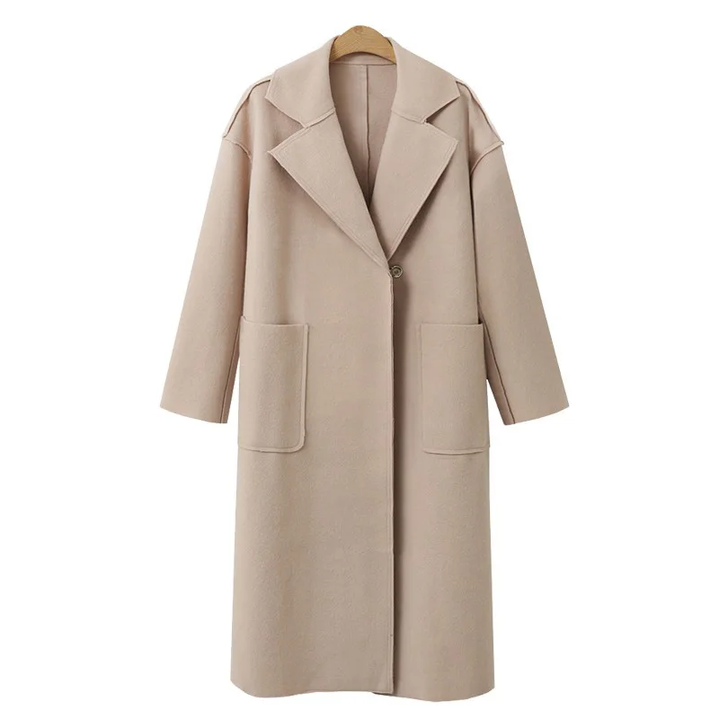 FLULU Autumn Winter Suit Blazer Women 2018 Casual Formal Wool Coat Elegant Work Office Lady Long Sleeve Blazer Mujer Outerwear