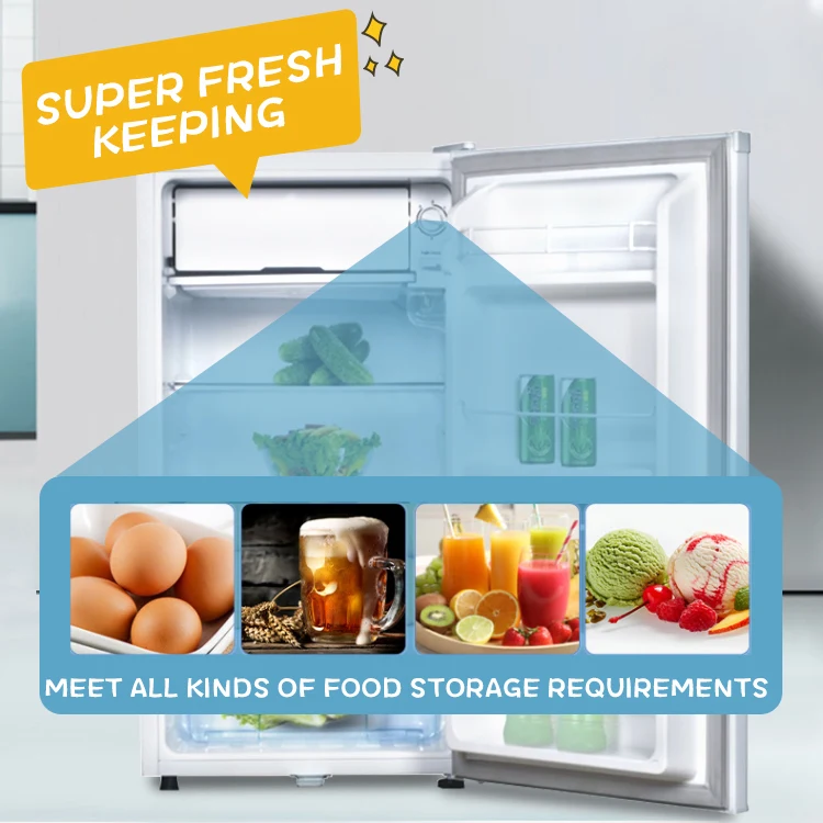 High Quality Single Door Small Freezer Home Mini Fridge Table Home Refrigerator OEM Factory Price CB Approval BC-110