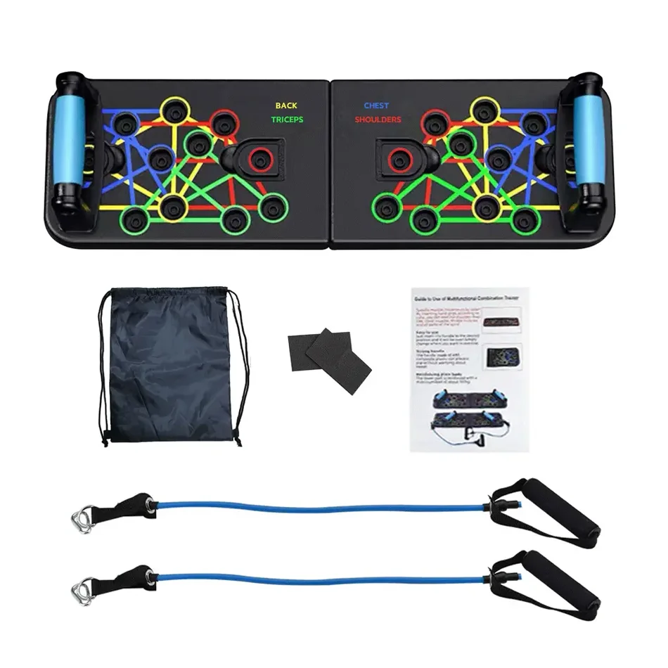 13 In 1 Workout Equipment Portable Foldable Pushup System Home Gym Fitness Push Up Board