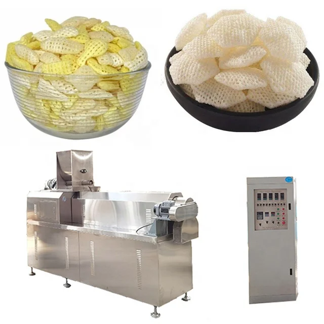 pani puri food making machine production line automatic 2d 3d fryums snacks pellet manufacturing extruder machine