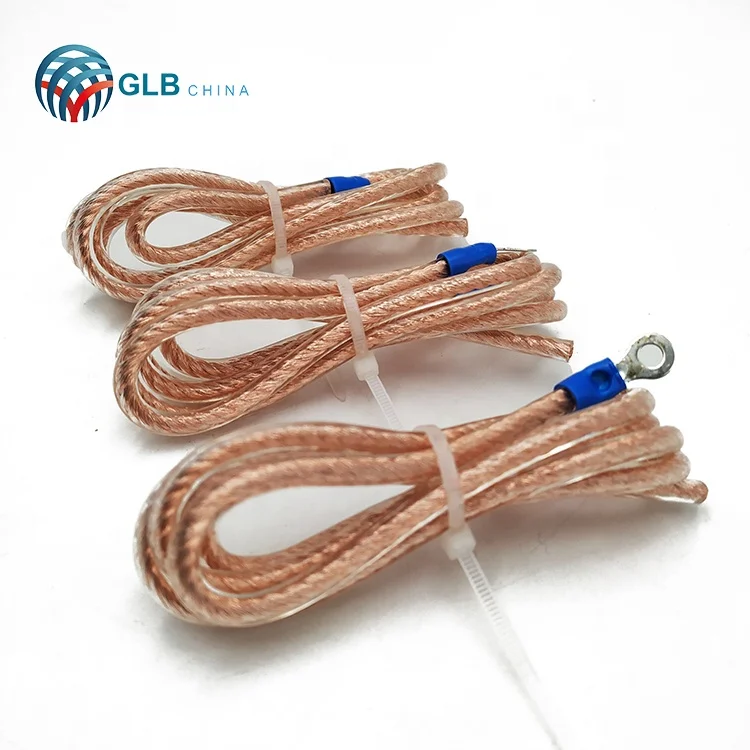 Hot Selling Cu-ETP High Current bare copper braided wire 25mm flat tinned braid cable