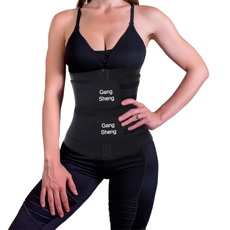 Customizable logo soft latex neoprene sport weight loss sweat belt women trimmer waist trainer slimmer body shaper belt