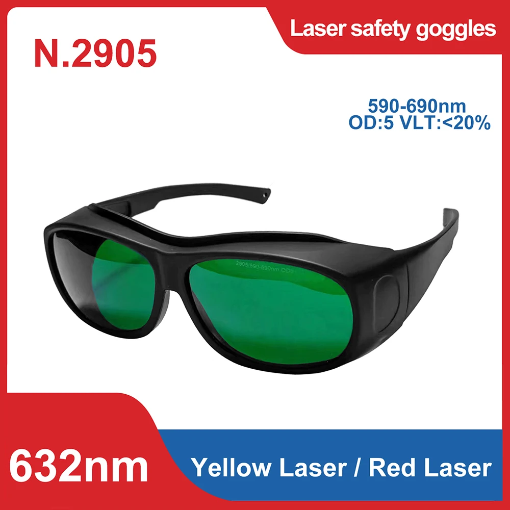 590-690nm OD5  Anti Laser 650Nm Red Laser Glass Line Laser Glasses