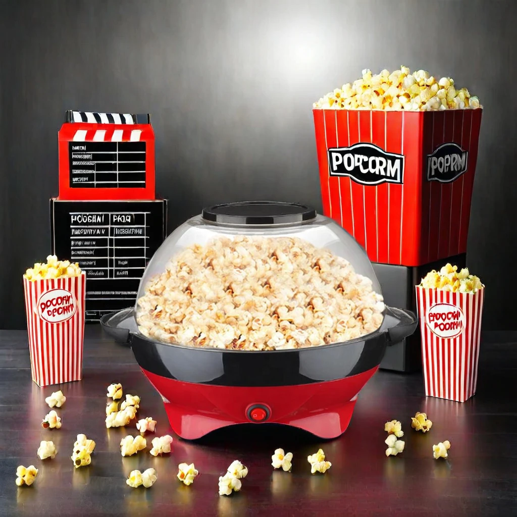 Wholesale Professional Mini Electric Popcorn Machine Home Used Hot Oil Popcorn Popper with Stir Stick Air Popcorn Maker