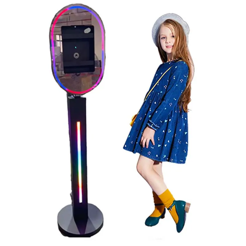 2024 Hot Sale Portable Selfie Led Ipad Photo Booth Selfie Video Free Accessories Ipad Photo Booth Mawer