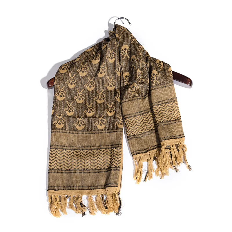 Outdoor Windproof Shemagh Scarf Turban Scarf Warm Cold-proof Tactical Arab Square Scarf