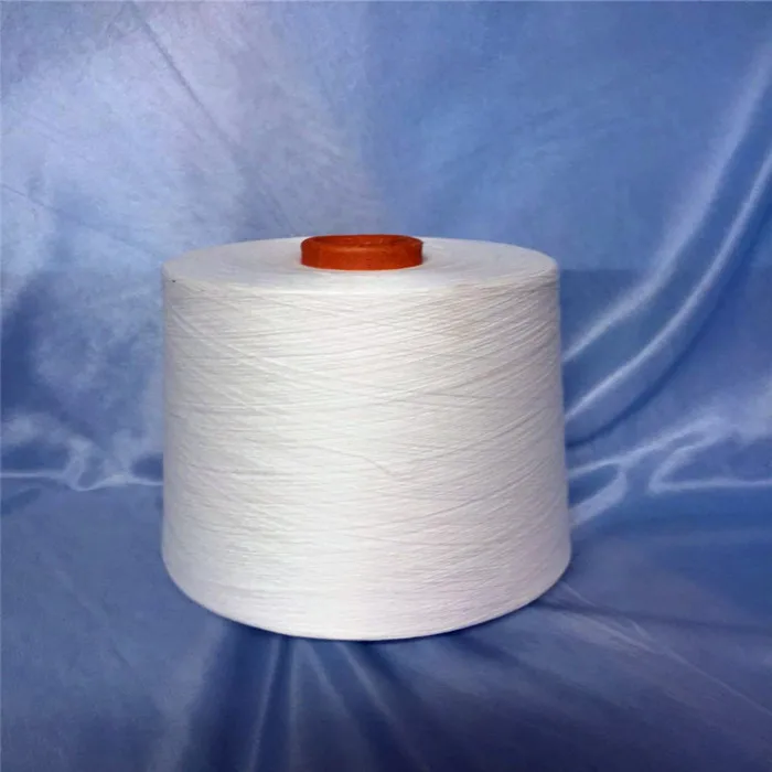 Polyester PET Cotton Virgin Spun Slub 16S 21S Yarn For Curtain