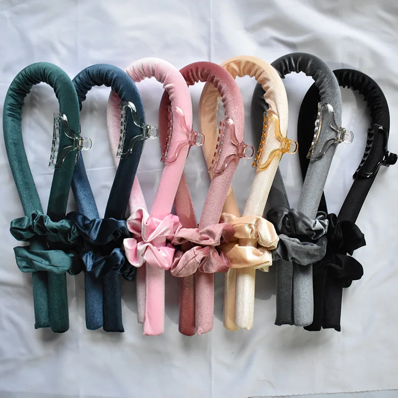 New Arrival Velvet Heatless Lazy Curling Iron Large Wave EVA Foam Sponge Hairdressing Curly Hairstick