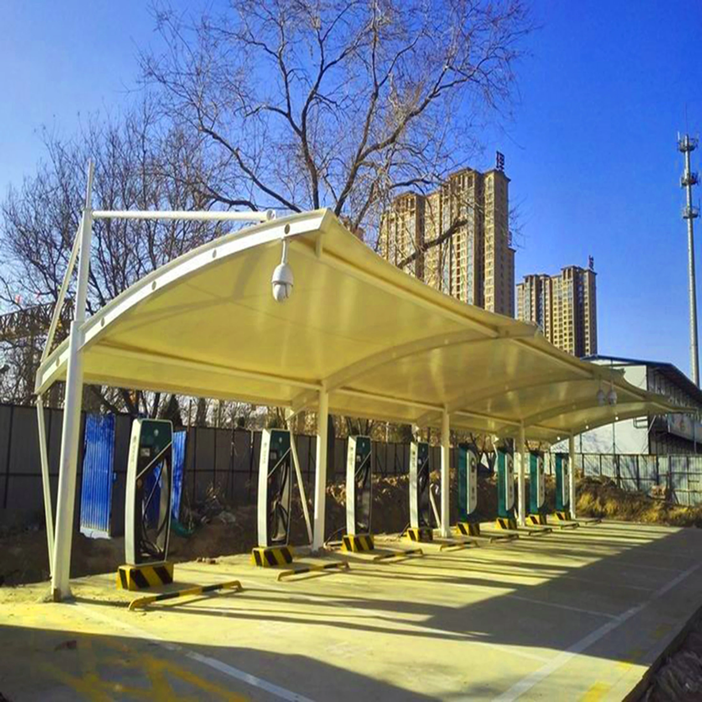 Wholesale Bestselling Membrane Structure Roofing Car Garage Tents Sunshade Carports Car Parking Sheds
