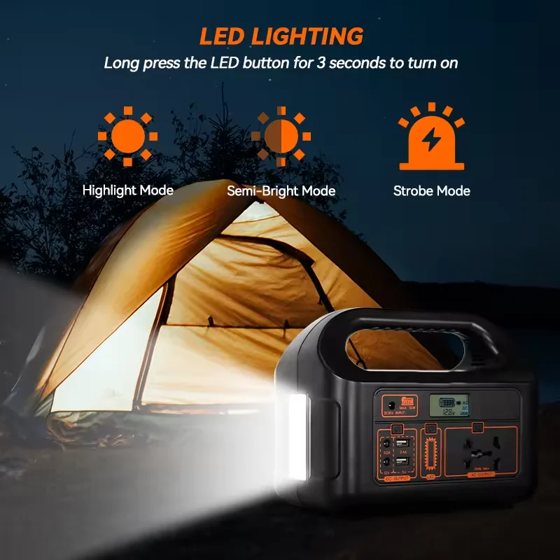 Lithium Battery Camping Power Solar Portable Power Bank Station Generator 150W 300W Portable Power Station