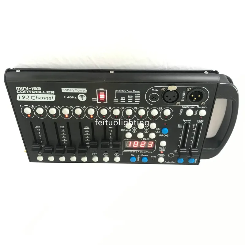 Мини dmx беспроводной аккумулятор 192 контроллер освещения сцены шоу концерта