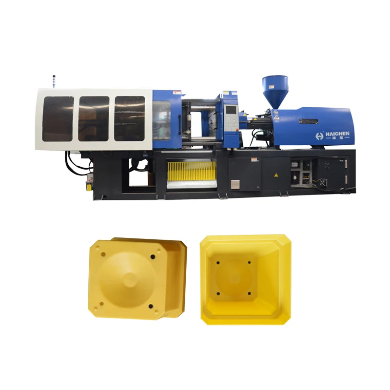Ningbo factory HAICHEN small plastic injection molding machine flower pot making machine