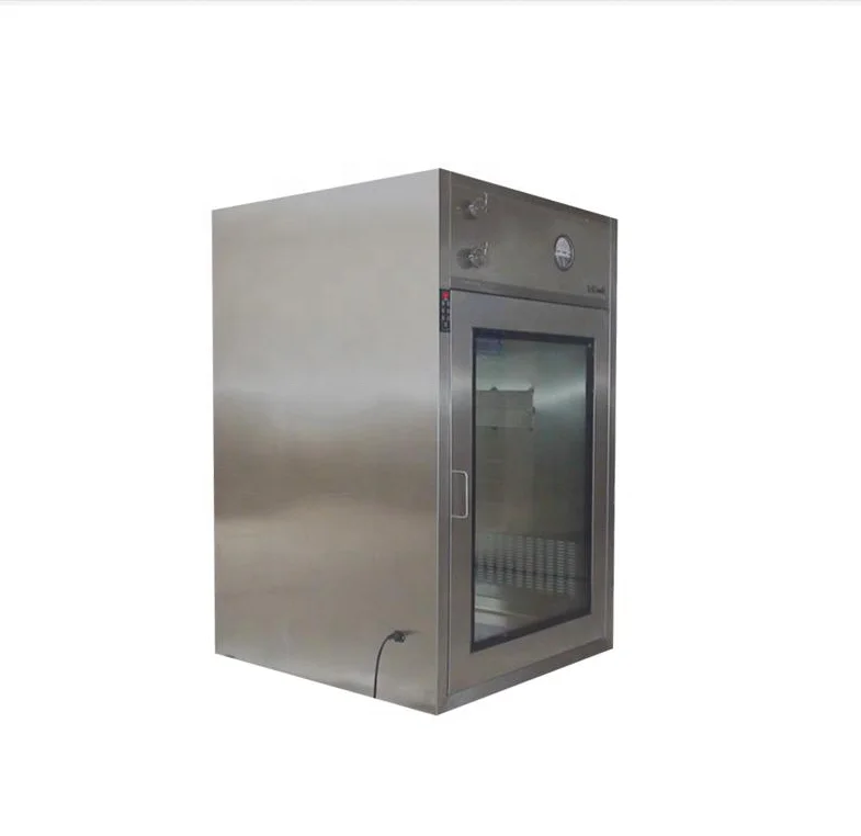 Biotechnology Lab ISO5 Cleanroom Dynamic Pass Box Through Clean Room Interlocking Cleanroom  Pass Box Clean