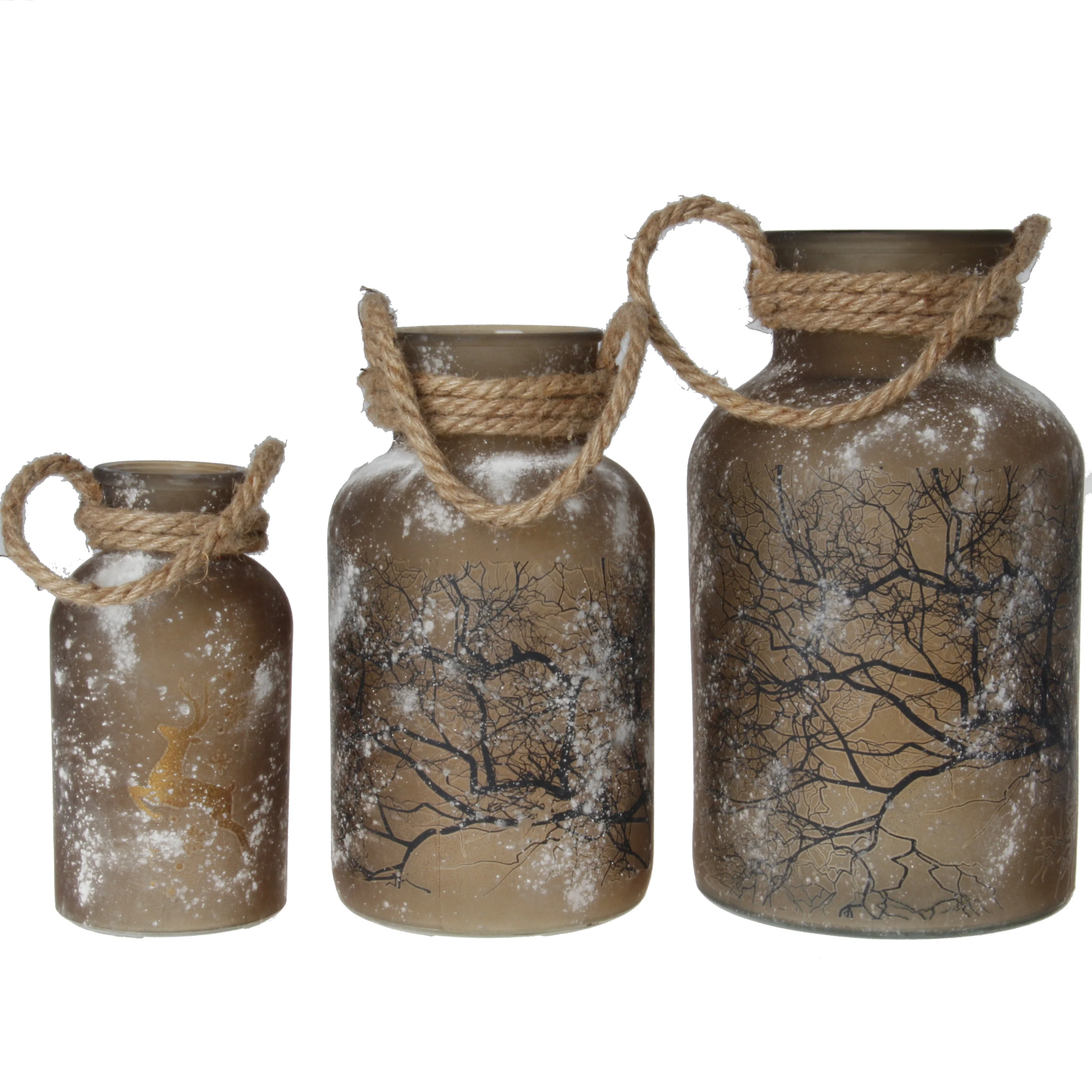 Wholesale Custom Christmas Style Vases For Home Decor Glass Flower Vase Hand Blown Glass Vase
