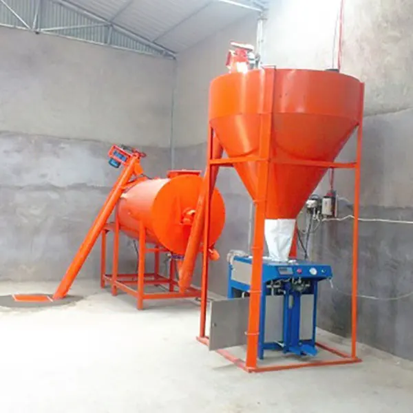Mini Dry Mix Mortar Mixing Plant Putty Powder Mixer Production Line
