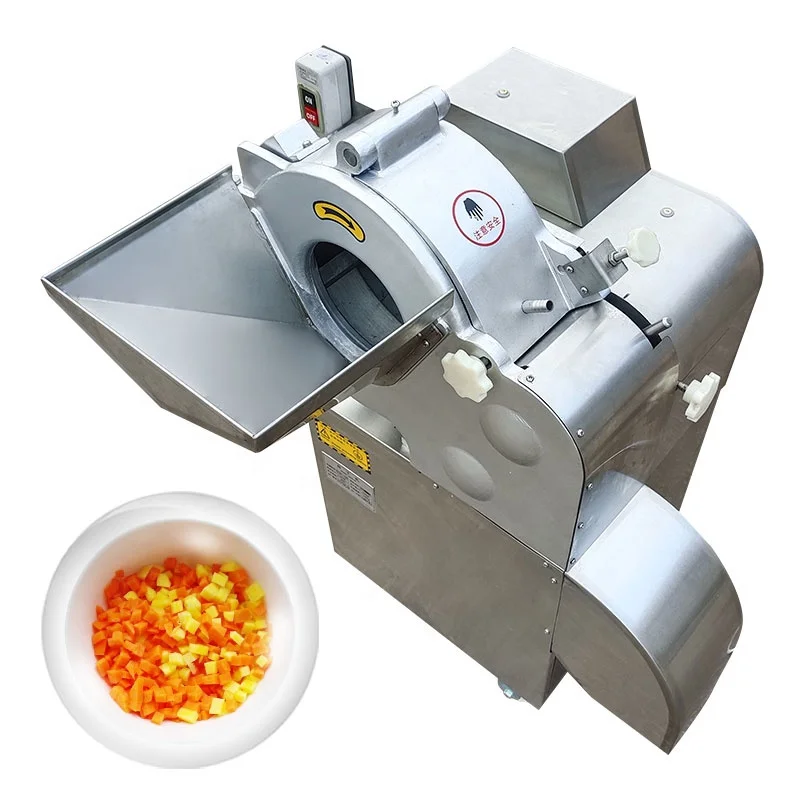 Commercial Industrial Vegetable Cutting Machine for Root Leafy Parsley Spinach Cabbage Potato Carrot cut cube machine
