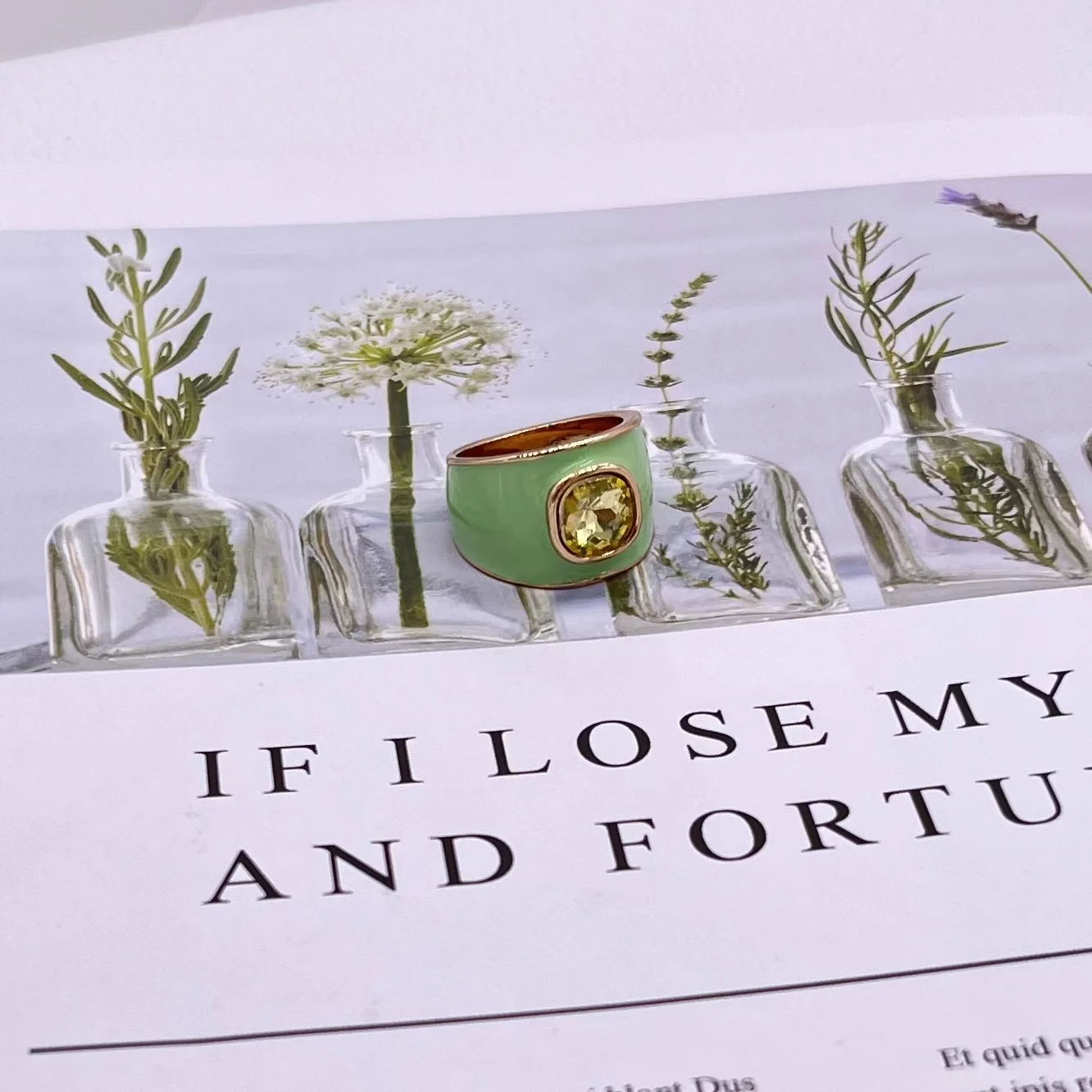 Wholesale Anti-Allergic AAA Cubic Zirconia Dripping Oil Gemstone Rhinestone Alloy Ring For Women