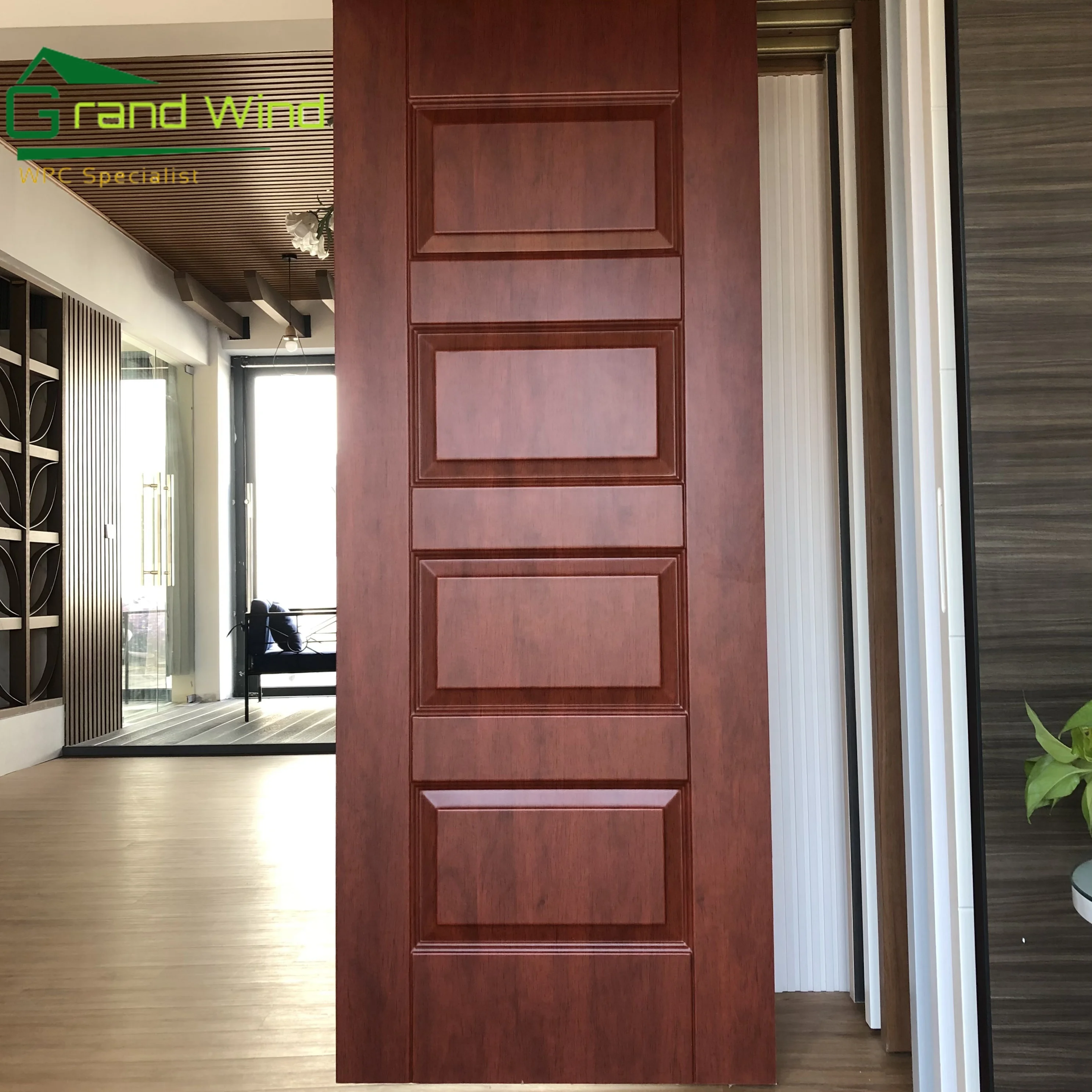 Hot sale cheaper price wpc sheet board pvc film wpc and wpvc door