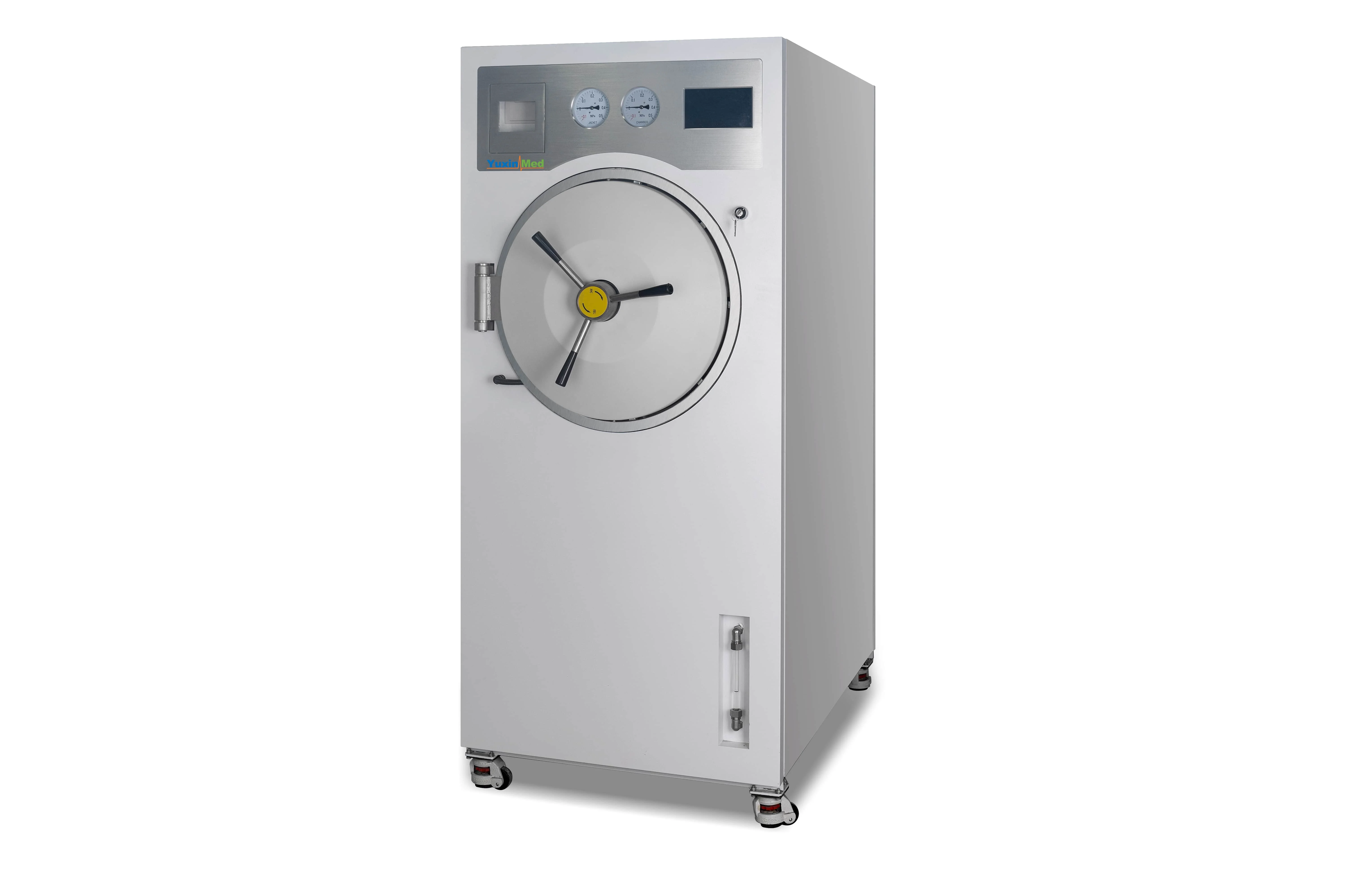 MST-100B manual door horizontal sterilizer interior 304 stainless steel pulsating vacuum sterilization high pressure steam