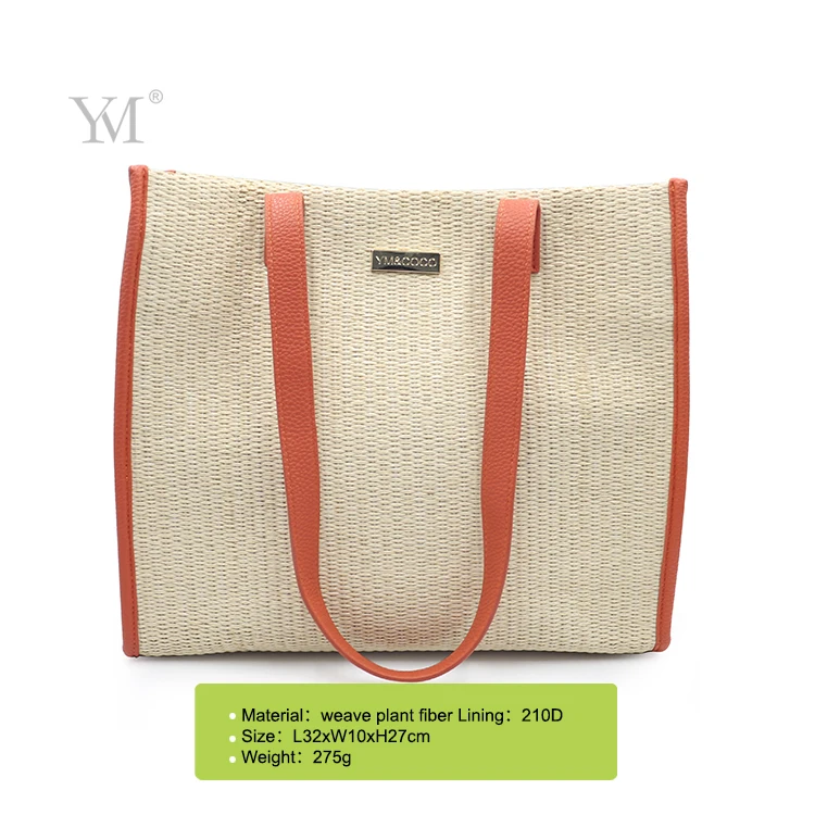 wholesale designer handbag newest cosmetic bag organizer personalized primary color weave tote bags