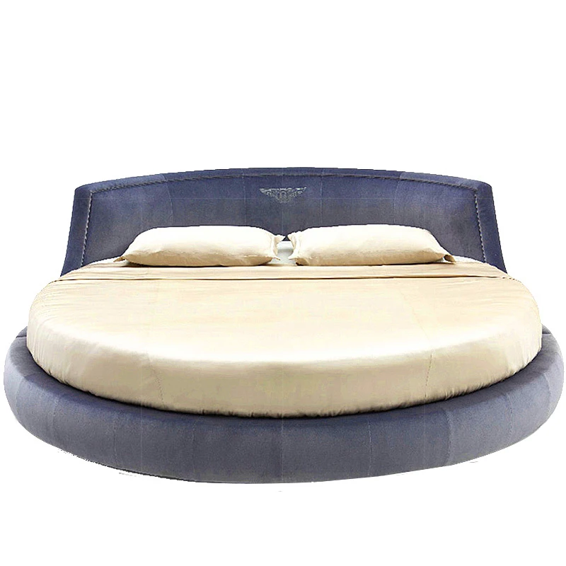 Innovative cured shape king size round bed sets bedroom furniture
