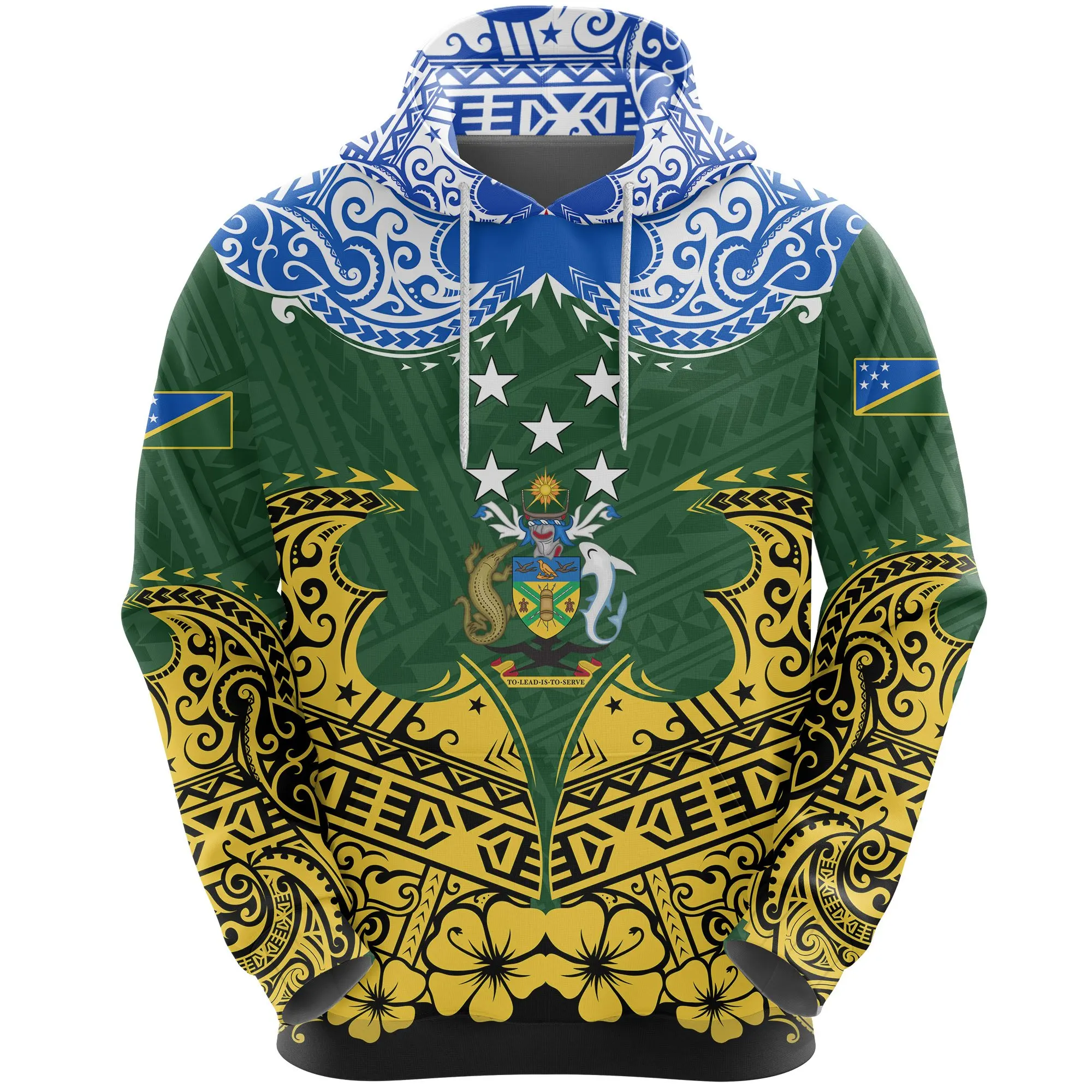 Solomon Islands Hoodie With Custom Logo No Minimum Men Clothes Print on Demand Fall Winter Long Sleeve Sweatshirt Low MOQ Tops