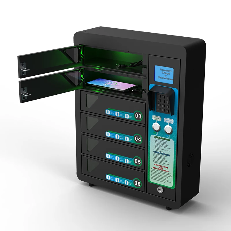  6 Bay сотовый телефон сталь 3 в 1 Тип c /micro /8pin шкафчик с замком зарядная станция шкаф для зарядки мобильных