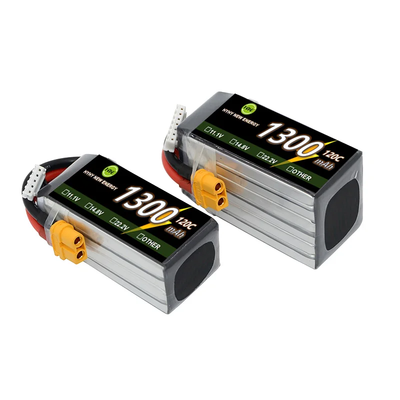 Lipo battery Manufacturer wholesale lithium battery of  120C 22.2V 1300mAh Lithium battery  for FPV drone
