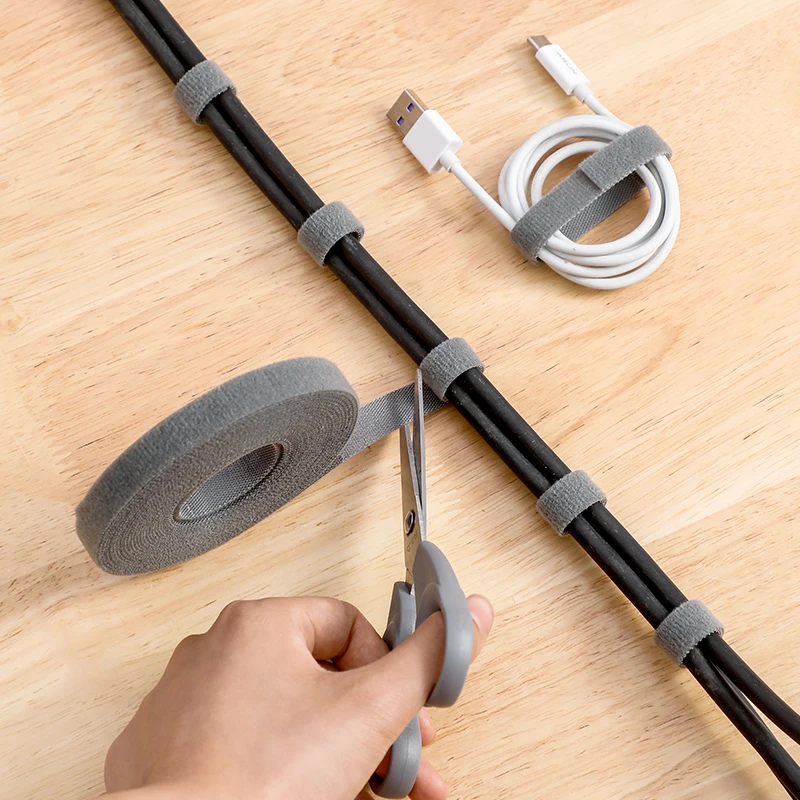 Multipurpose Adhesive Hook And Loop Tape Reusable Hook And Loop Strips Good Quality Velcroes cable ties For Power Line