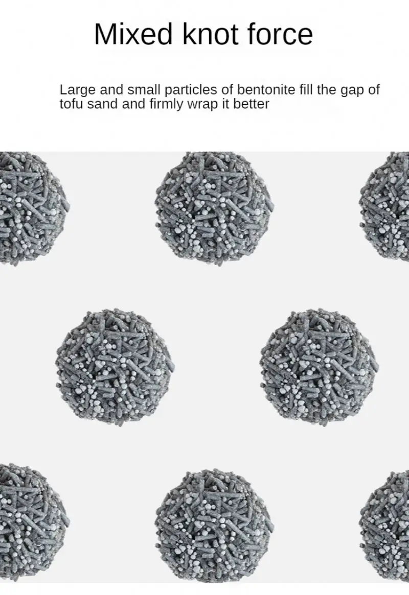 High Level With Good Price Clumping Tofu Sphere Natural Bentonite Cat Litter Sand