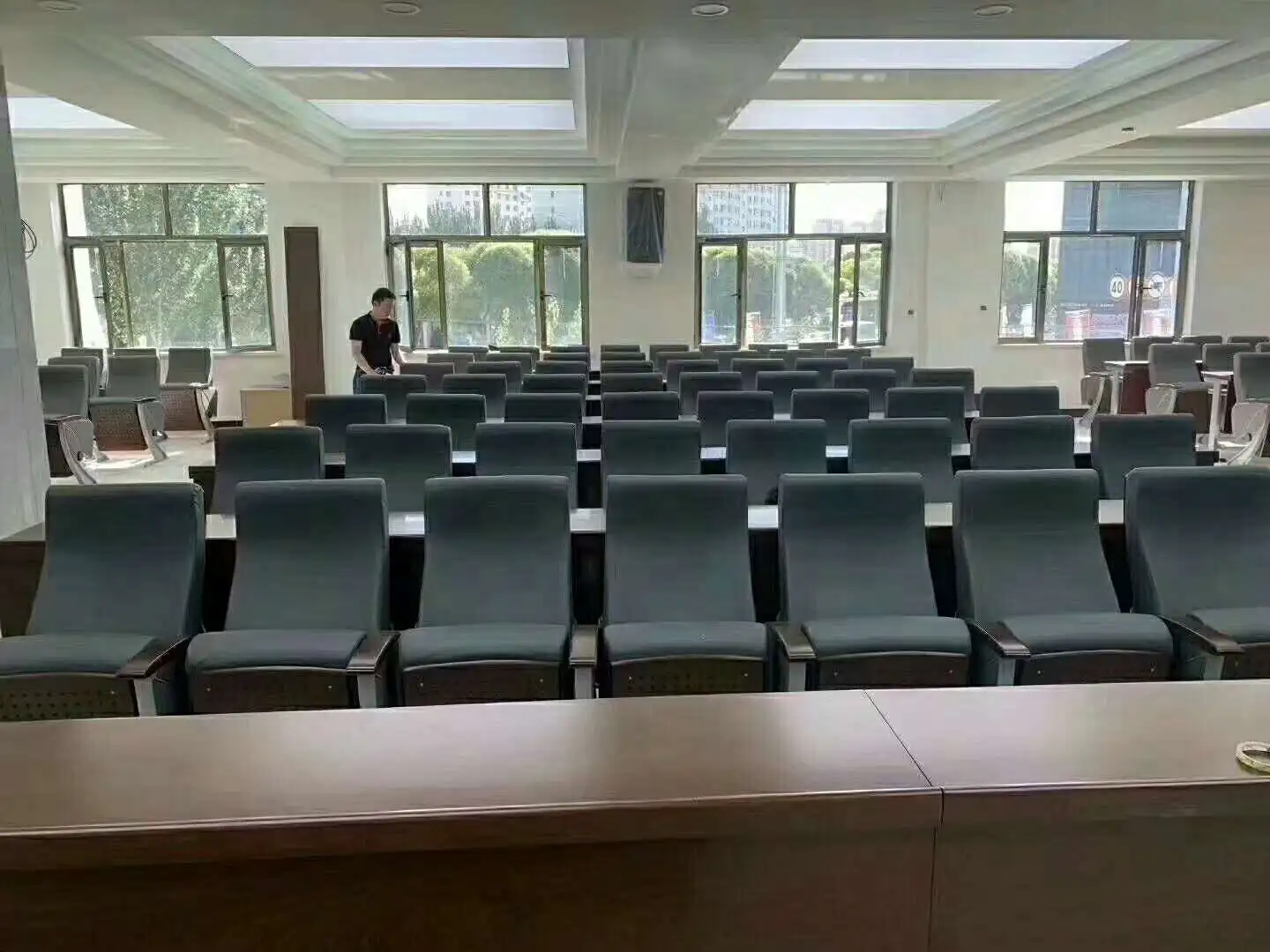 Wholesale Price Luxury Folding Chair Use In Auditorium Theater Cinema