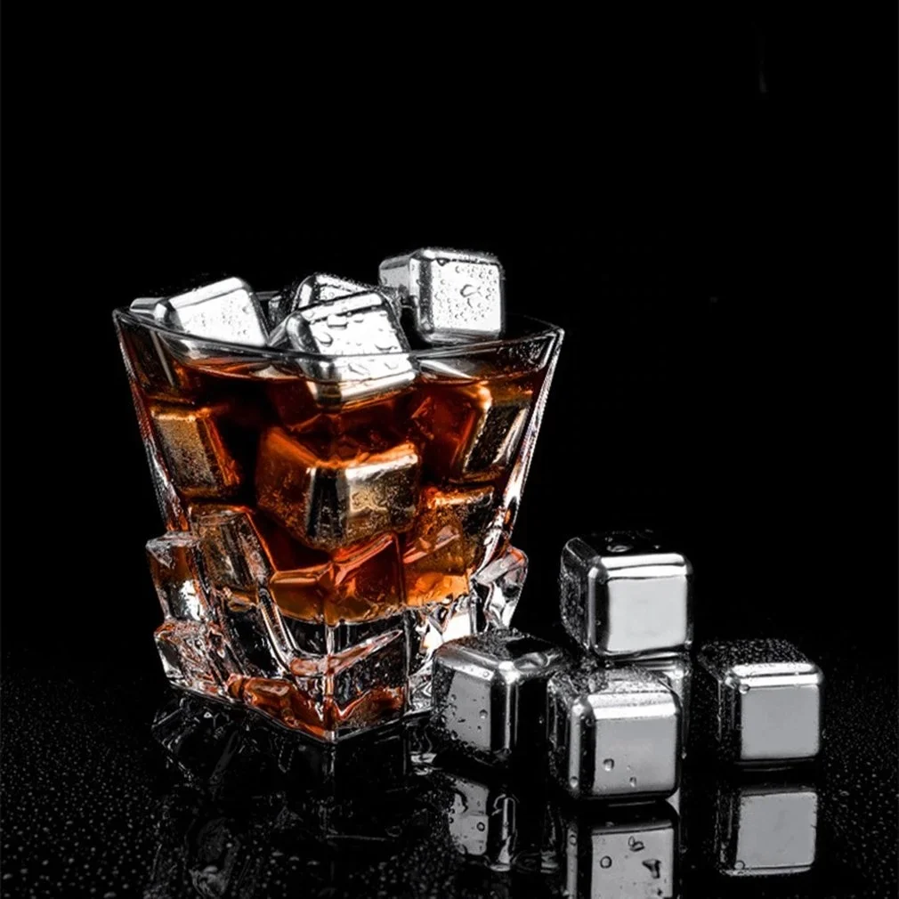 2021 new stainless steel ice cube 304 metal wine quick-freezer circulating ice artifact Safe to put in fruit juices and drinks