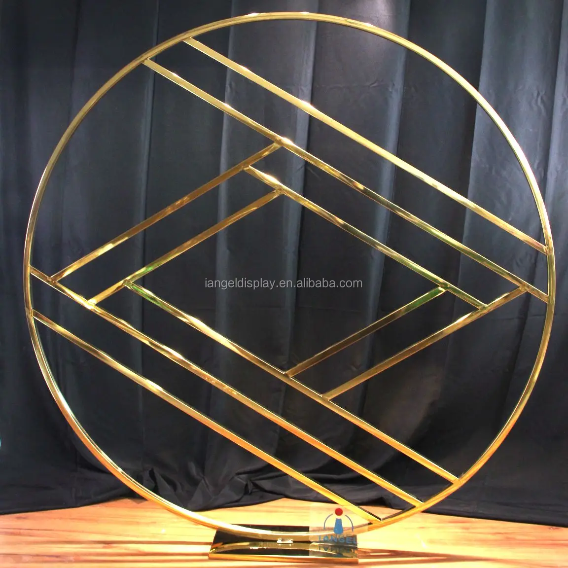 Iangel flower wall photography backdrop circle acrylic wedding backdrop decoration