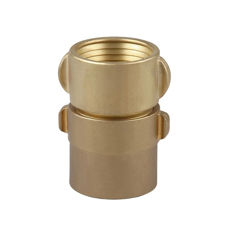American Type 1.5/2/2.5 Inch Layflat Plain Brass Quick Water Connect Fire Hose Couplings Hydraulic