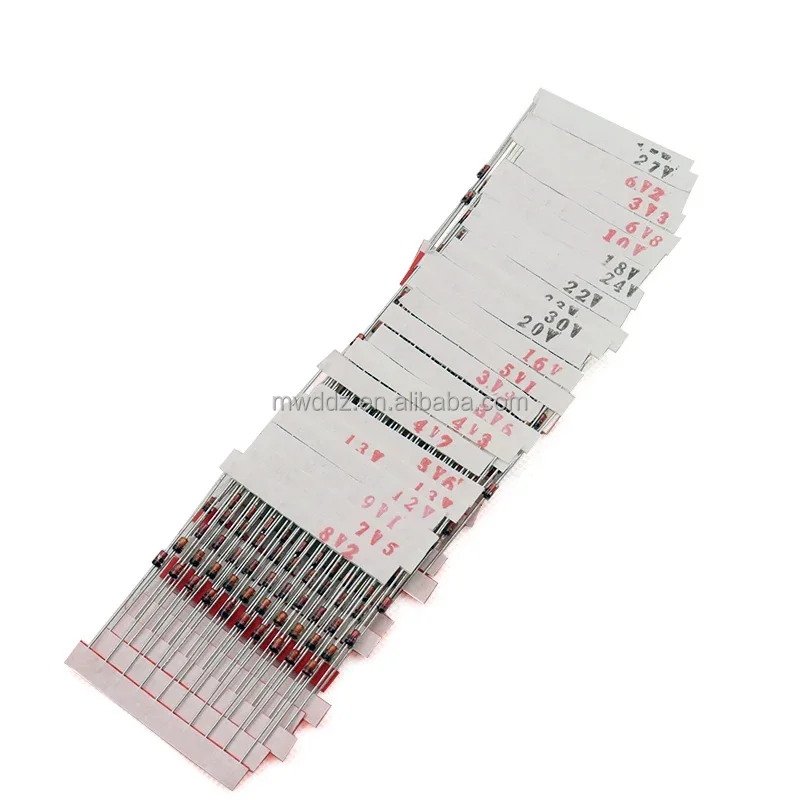 1W (3V to 33V) 250 Pcs 25 Values Zener Diode Assorted kit Assortment Set New