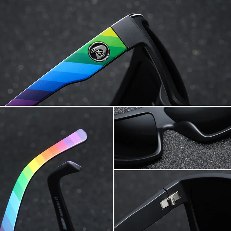 DUBERY Brand Design Polarized Sunglasses Men Driving Shades Male Retro Square Sun Glasses For Men
