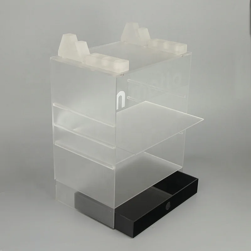 Factory Wholesale Custom Crystal Clear A4 E-cigarette Acrylic Display Stand