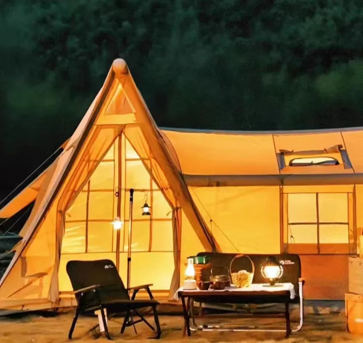 Four Season Outdoor Large Inflatable Air House Tent With Mesh Window & Doors