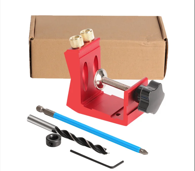 46pcs Woodworking Locator Woodworking Oblique Hole Router Woodworking Tool Set Drill Locator