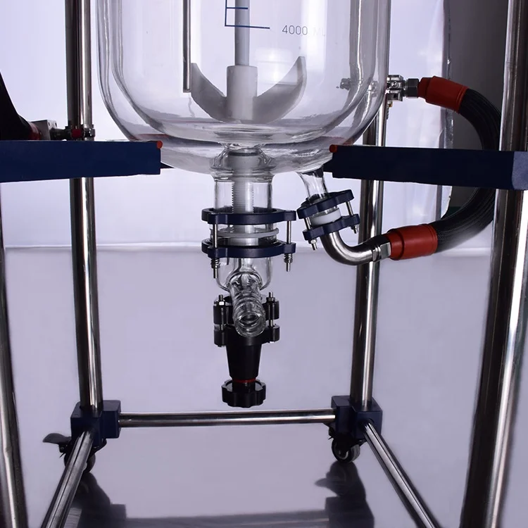 MINGYI 100L Distillation Chemistry Jacket Glassware Reactor With Plc