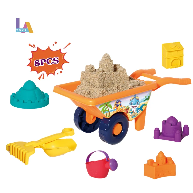 Longthuy Made in Vietnam Bucket Sand Dredging Sand Play Sand Tools Toy Dig Snow Mini Cart Plastic Shovel Beach Toys Set for Kids