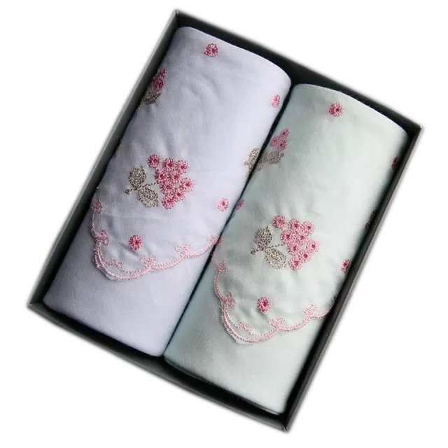 double pocket square denim American red cotton blue handkerchief pocket squares for mens suits