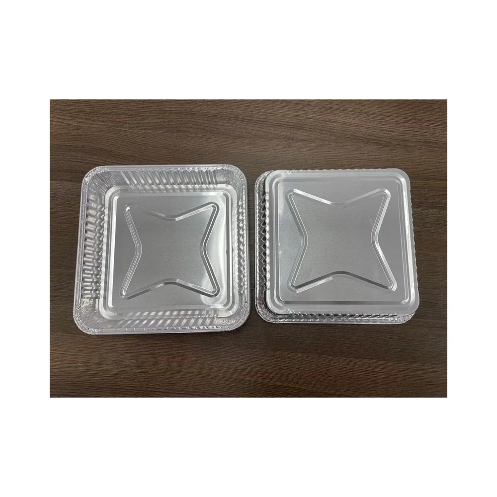 
Wholesale Slivery Kitchen Use Food Grade Aluminum Foil Container 