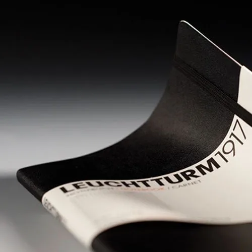 Authentic German Lighthouse Soft Leather Laptop Black Colored Classic Series Notebook