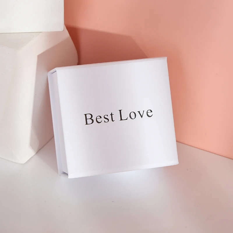 Fashion cardboard magnet jewelry paper box with soft touch matte customer logo and size