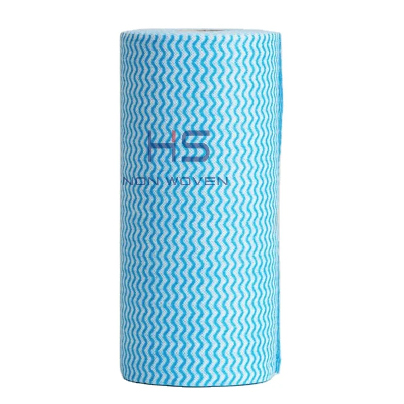New Arrivals Multi-Functional Super Absorbent Nonwoven Spunlace Fabric Cleaning Cloth For Kitchen Blue Color
