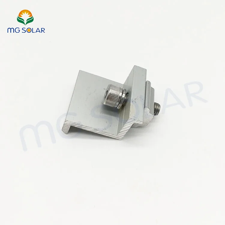 Solar PV Ground Mounting Clamp Solar panel fasten End Clamp Solar roof mounting