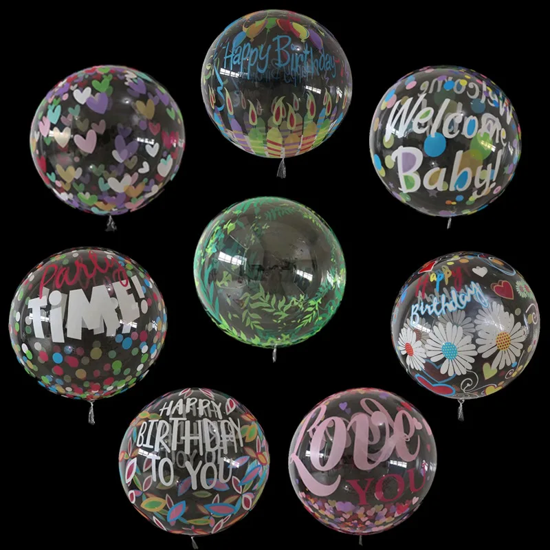 
Z-130 20 дюймов ПВХ воздушного шара Bobo прозрачный пузырь Globos для украшения для вечеринок по случаю Дня рождения 