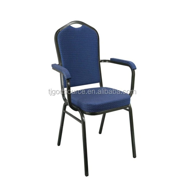 factory price for metal banquet chair with arm