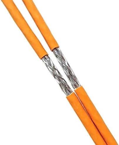 Cat8 Ethernet Cable 1000ft Shielded Plenum (CMP) 40GB 2000MHz S/FTP 22AWG Solid Bare Copper Bulk Cable Blue